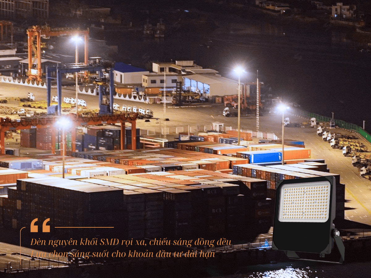 Đèn pha ngoài trời cho nhà xưởng: Nhìn hình là hiểu, chọn đúng không lo sai