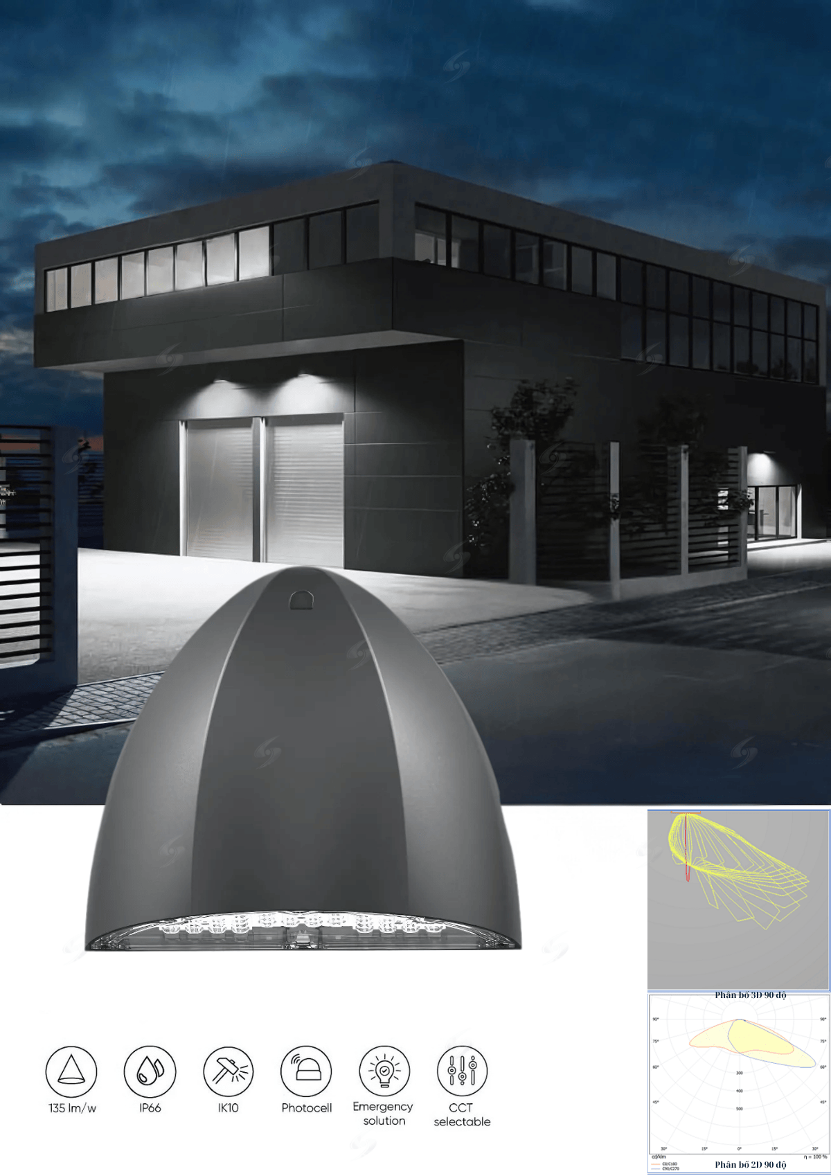 đèn led chiếu sáng ngoài trời