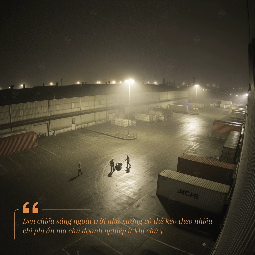 Khu vực ngoài trời nhà xưởng dễ phát sinh chi phí ẩn mà chủ doanh nghiệp ít khi để ý.