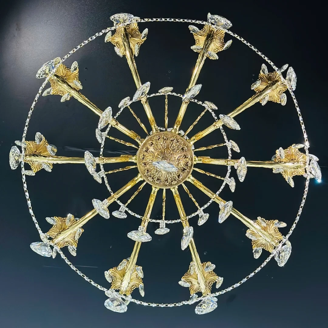 Đèn Chùm Đồng Pha Lê DCD2301