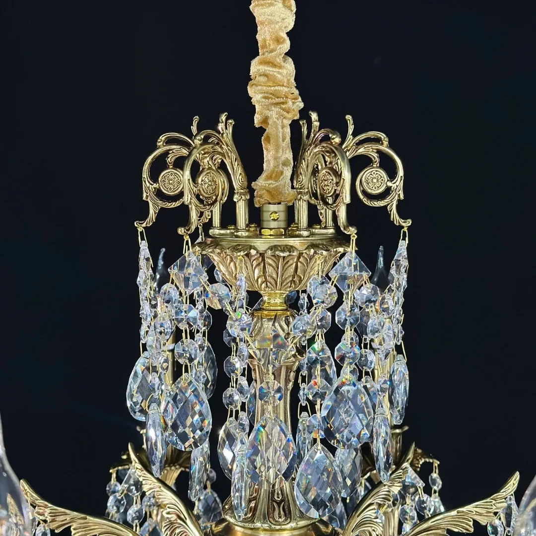 Đèn Chùm Đồng Pha Lê DCD2301