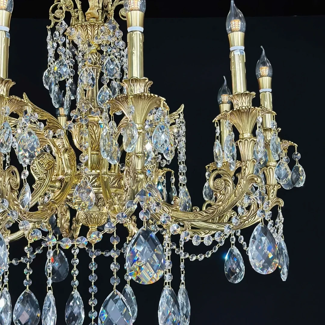 Đèn Chùm Đồng Pha Lê DCD2301